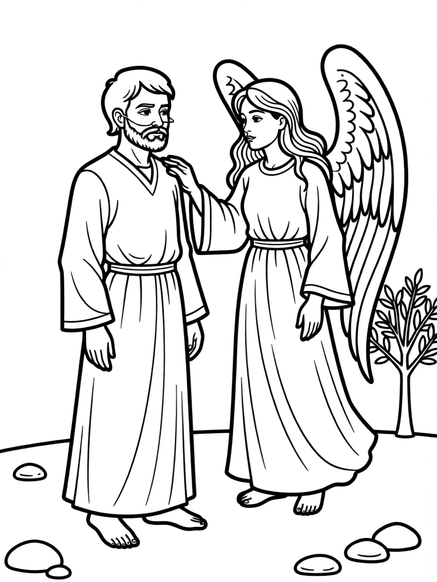 Zacharias being unable to speak after doubting the angel.