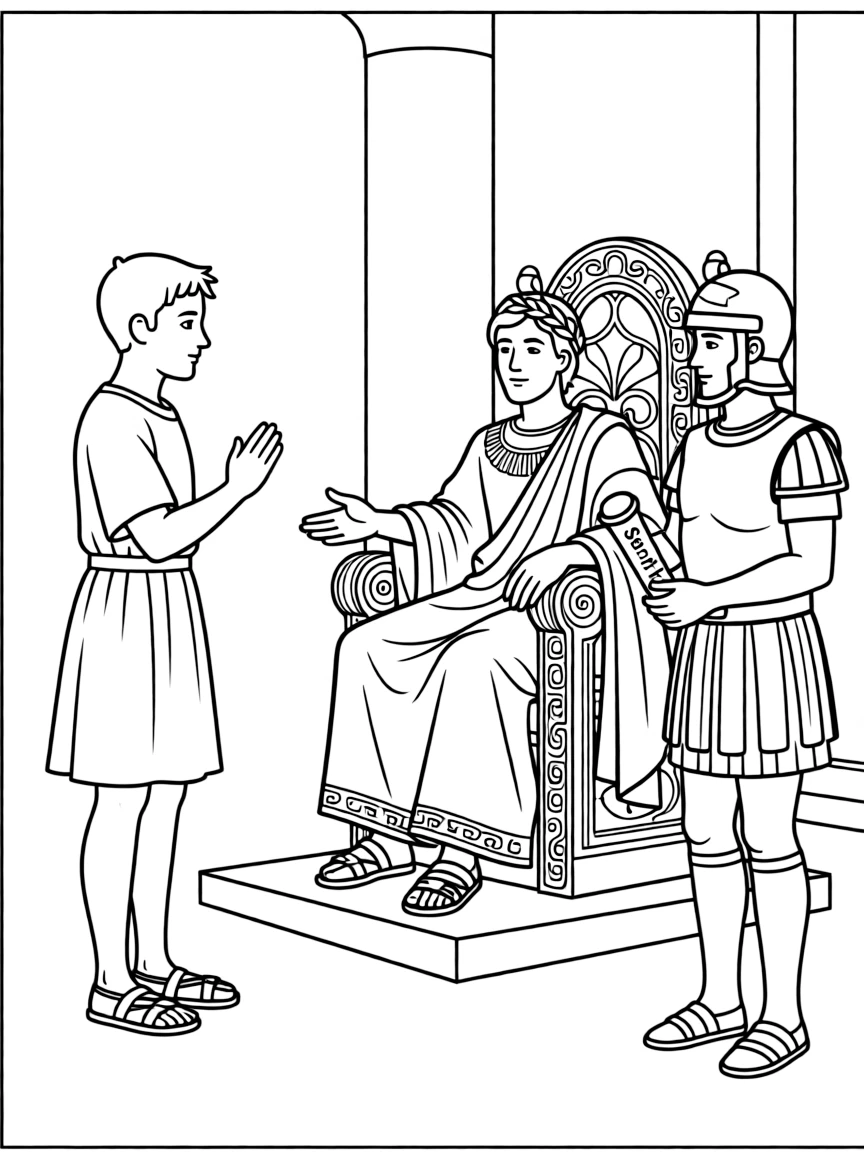 Paul appealing to Caesar and being sent to Rome.