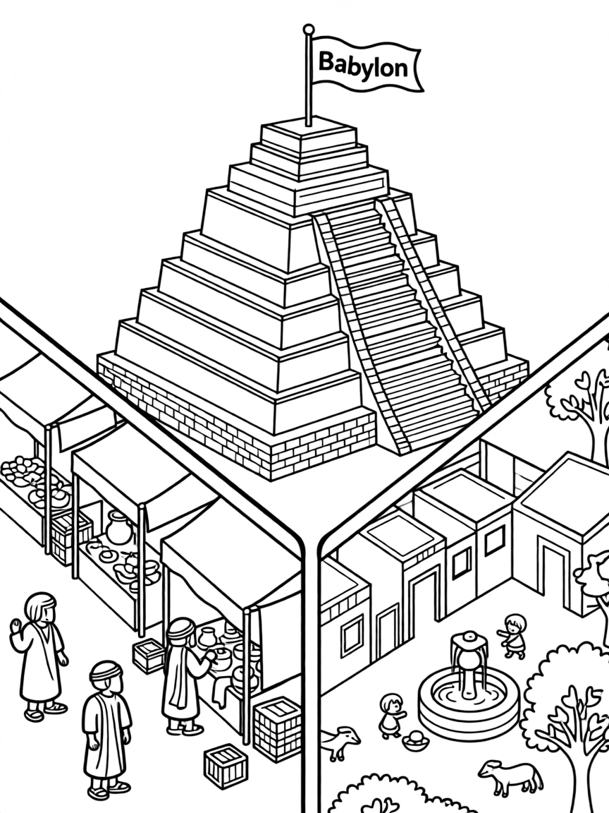 The great city Babylon split into three parts.