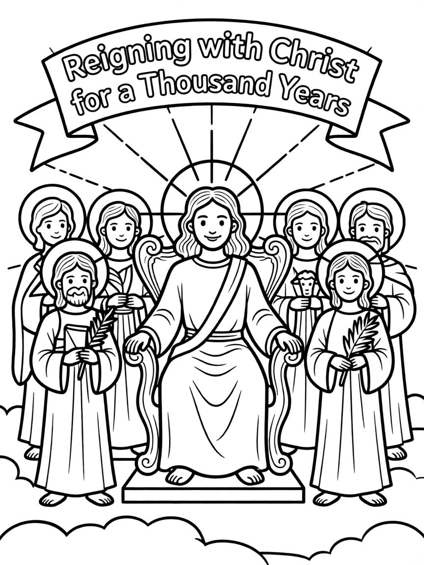 Saints reigning with Christ for a thousand years.
