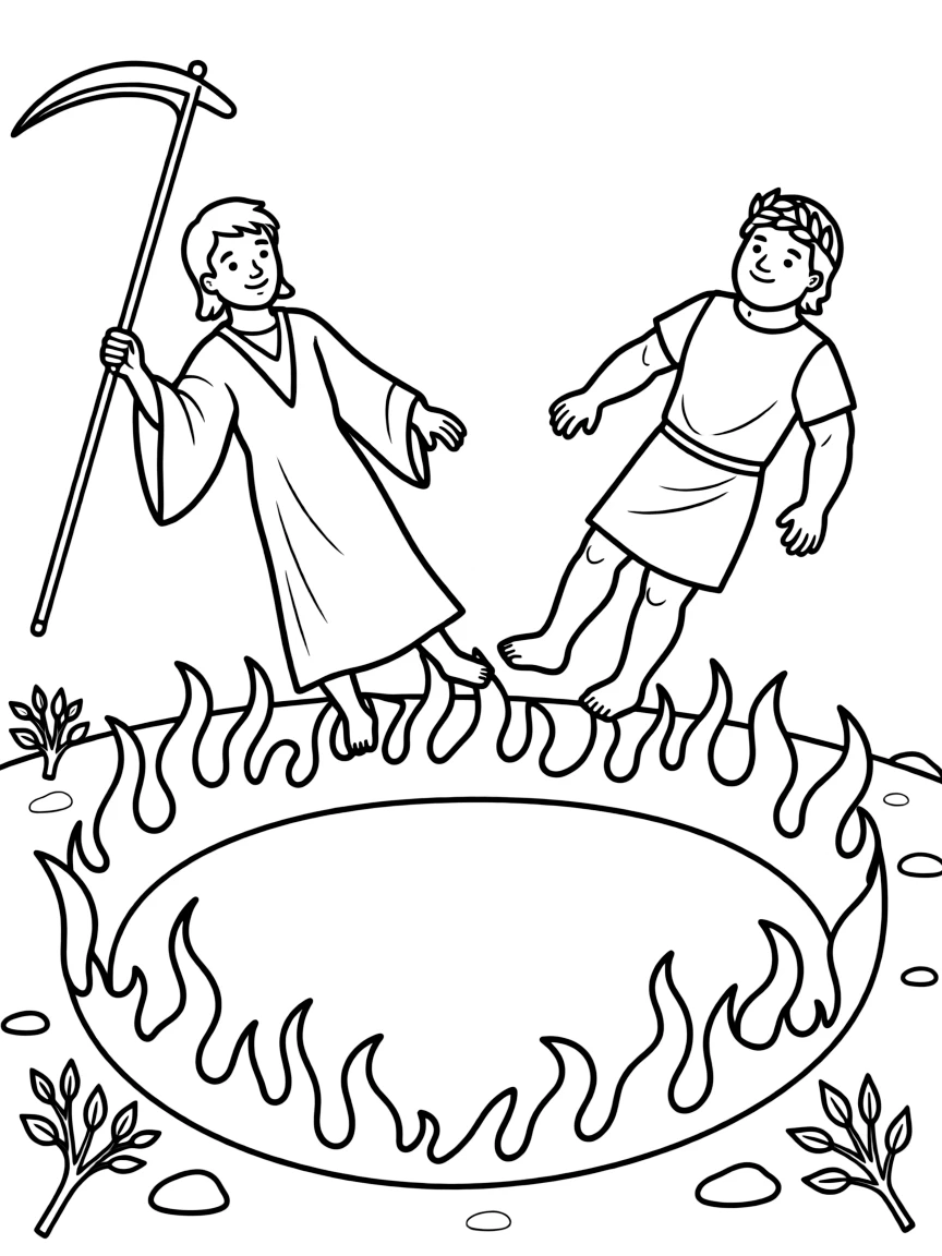 Death and Hades thrown into the lake of fire.