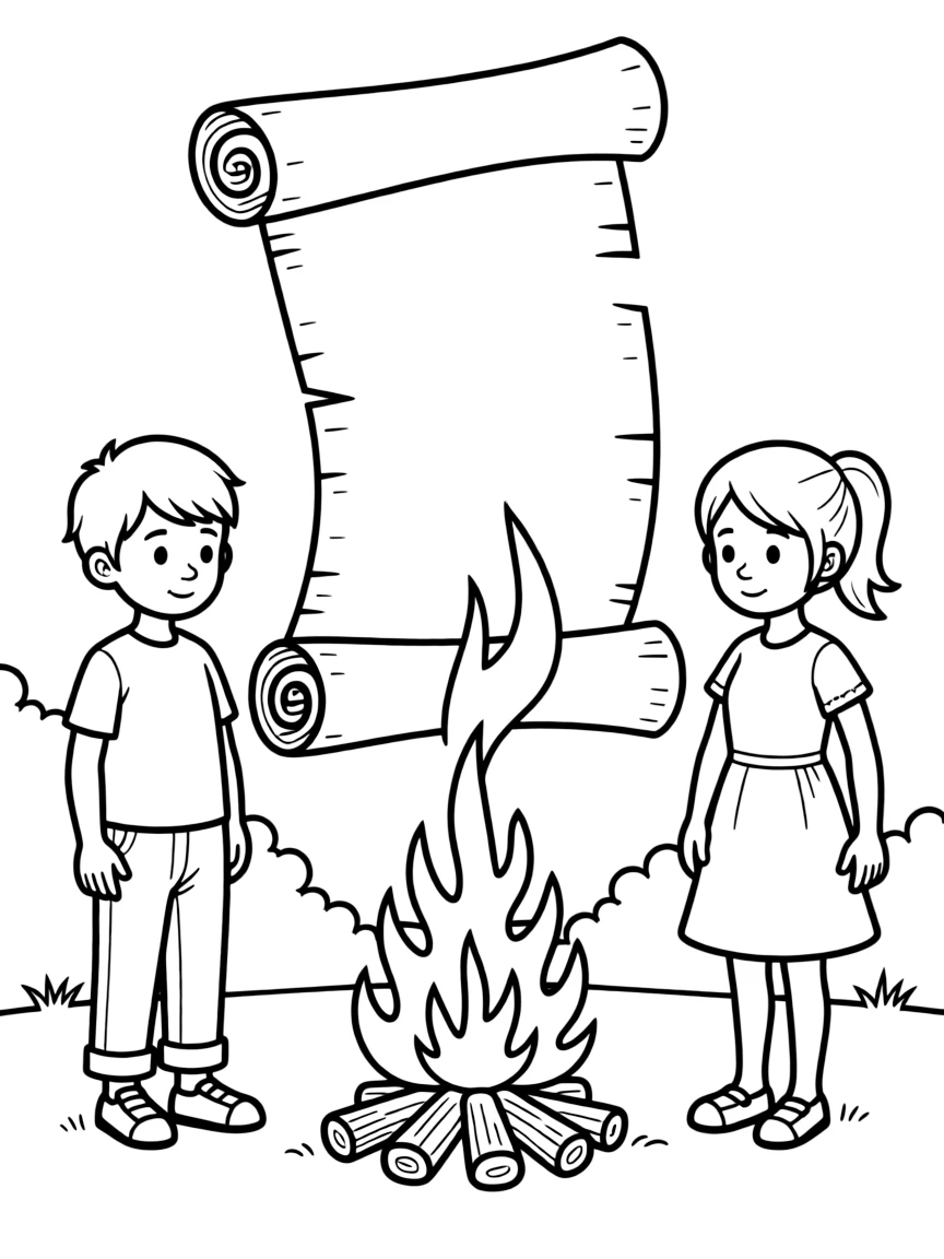 The people burning Jeremiah's scroll in the fire.