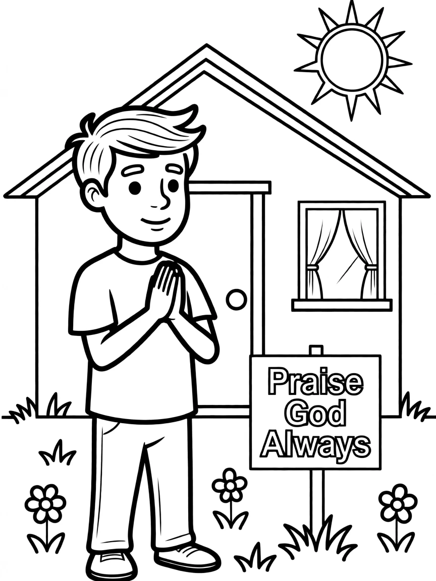 Job losing everything, but still praising God.