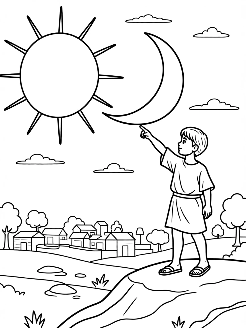 The sun and moon standing still at Gibeon.