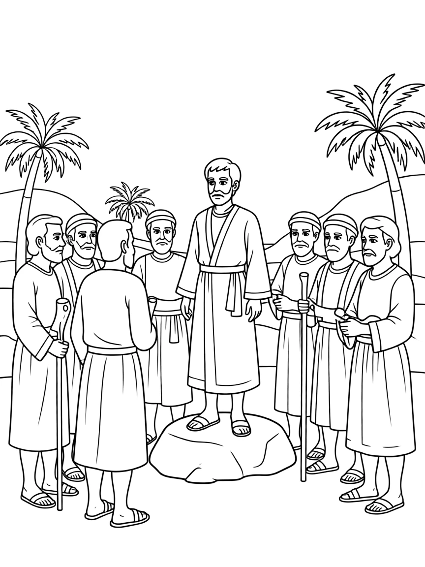 The elders of Israel asking Samuel for a king.