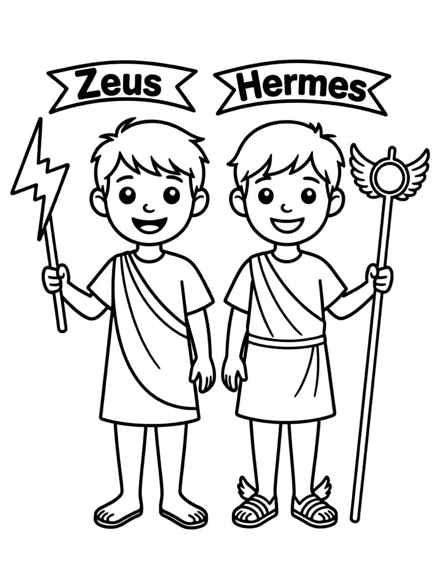 Paul and Barnabas being called "Zeus" and "Hermes."