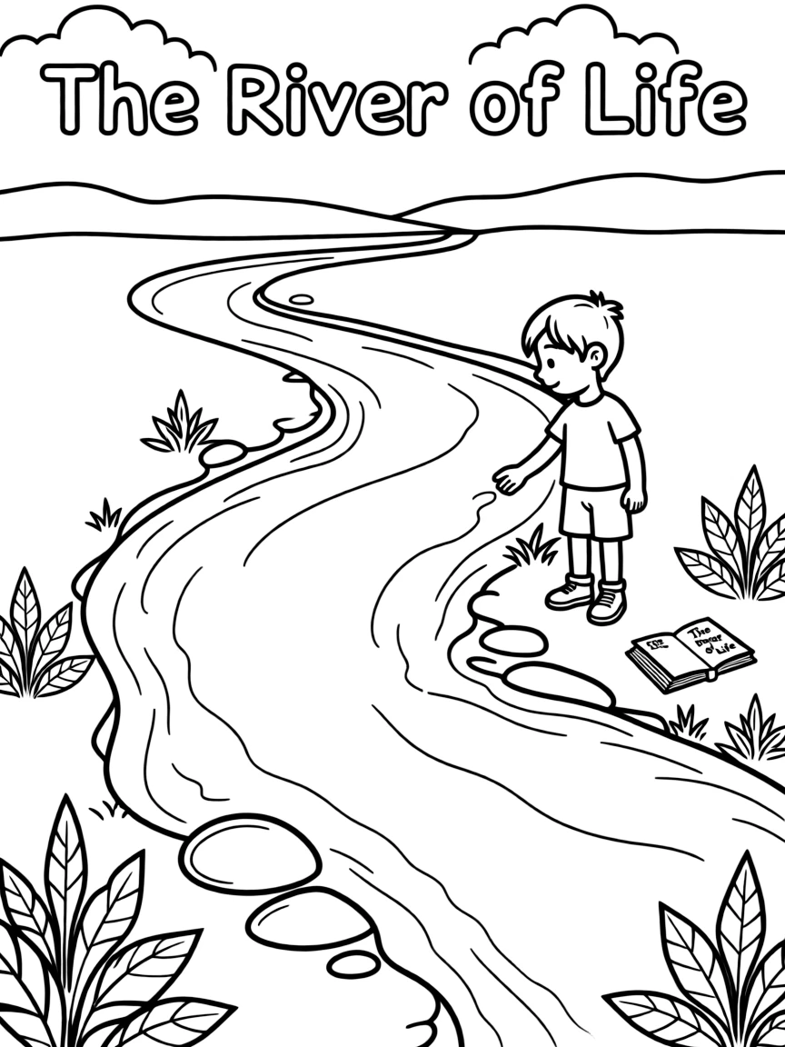 The river of life, flowing clearly.