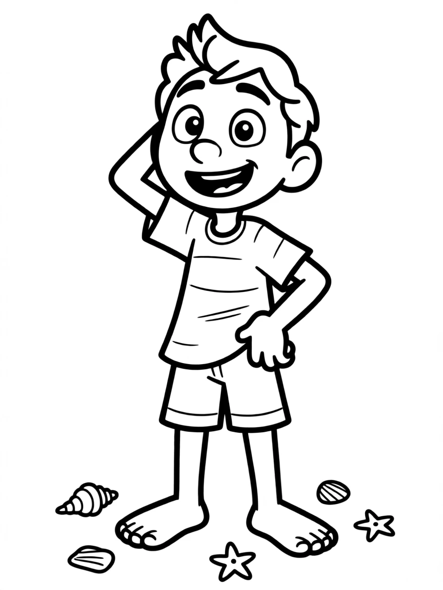 (Luca, movie) Alberto with a mischievous grin.