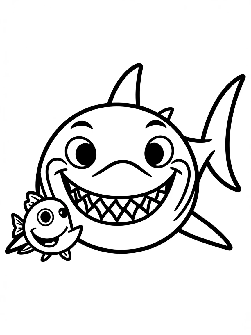 (Finding Nemo characters) Bruce holding a fish