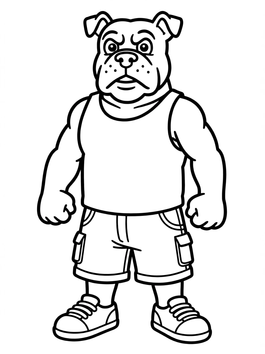 (Arthur TV series) Binky Barnes looking tough but secretly kind.