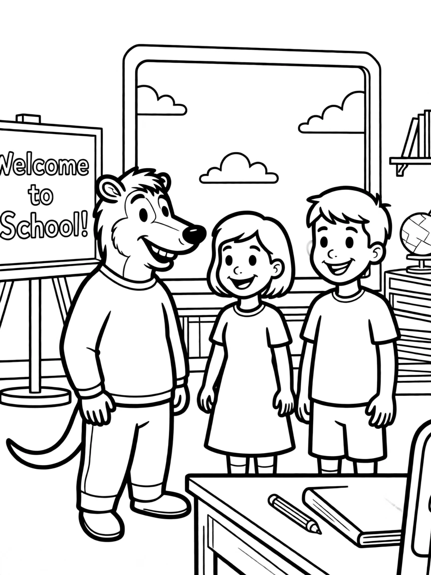 (Arthur TV series) Arthur and his friends at school.