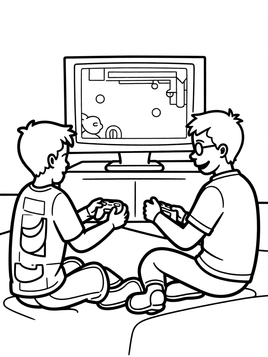 (Arthur TV series) George playing a game with Arthur.