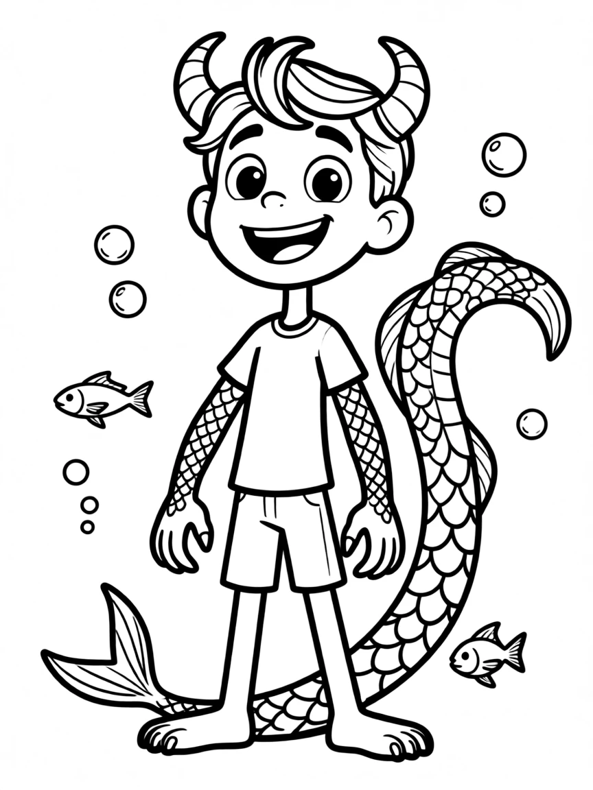(Luca, movie) Alberto as a sea monster.