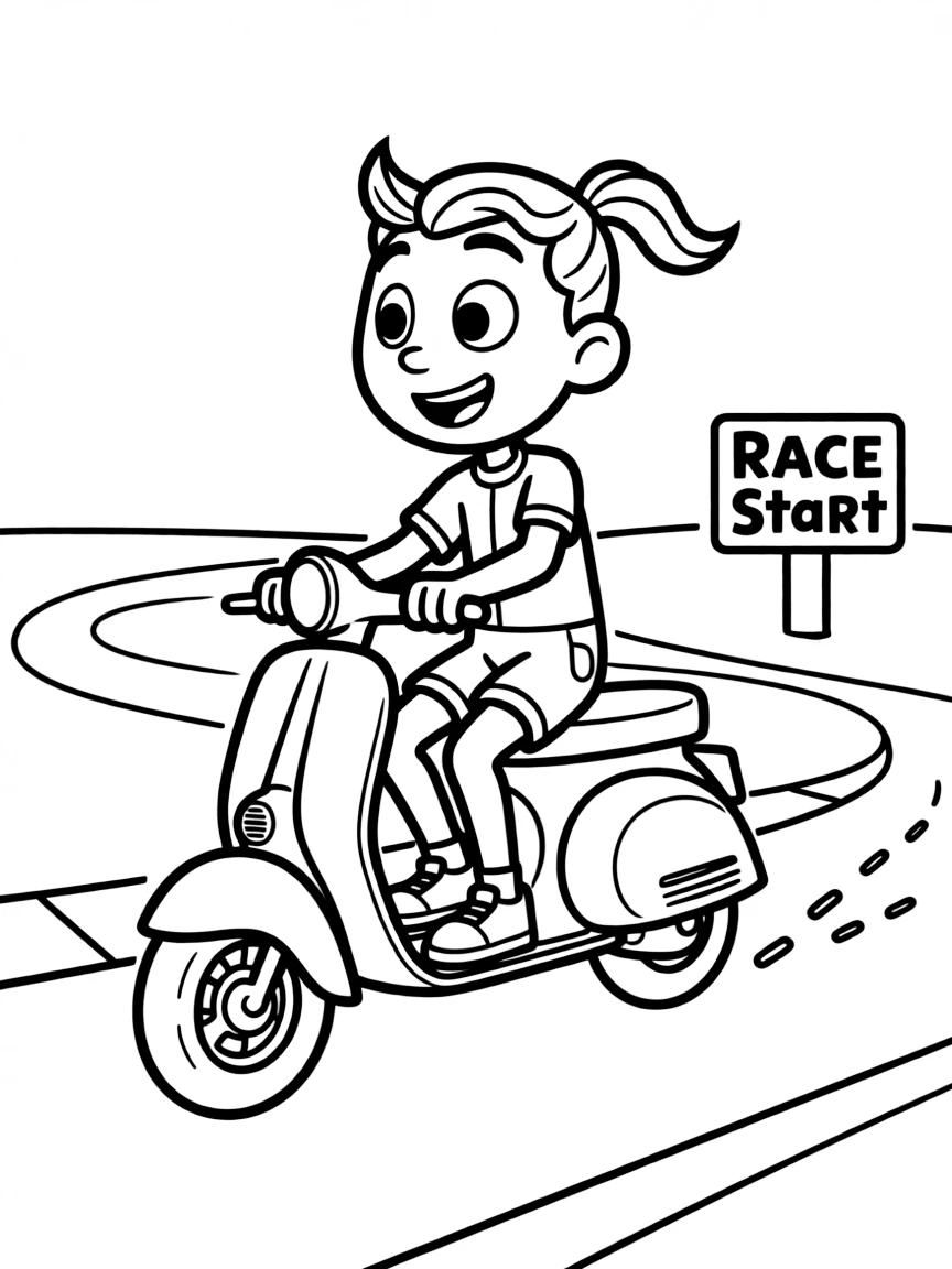 (Luca, movie) Giulia racing.