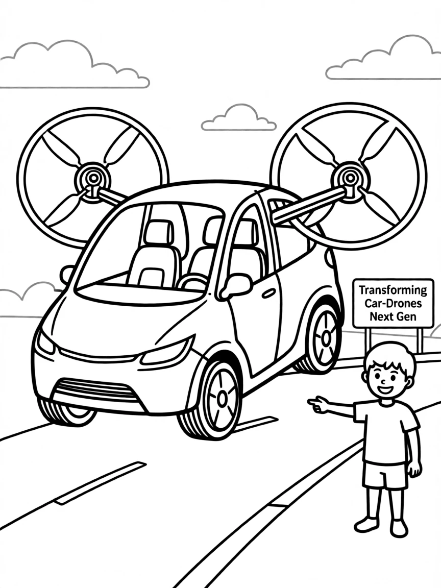 (future) A car that can change into a drone.