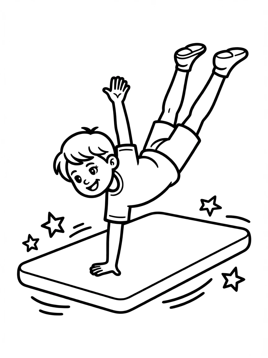 (sports) A child gymnastics mat
