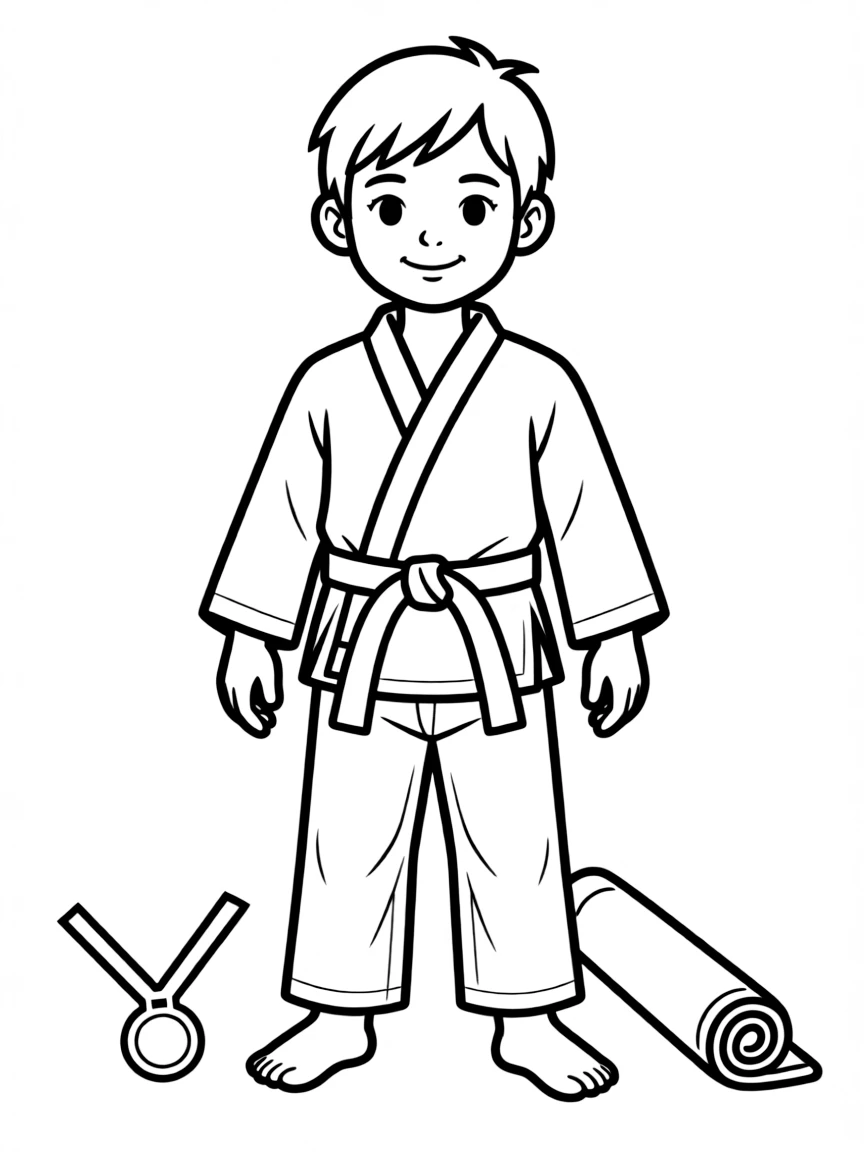 (sports) A child judo uniform