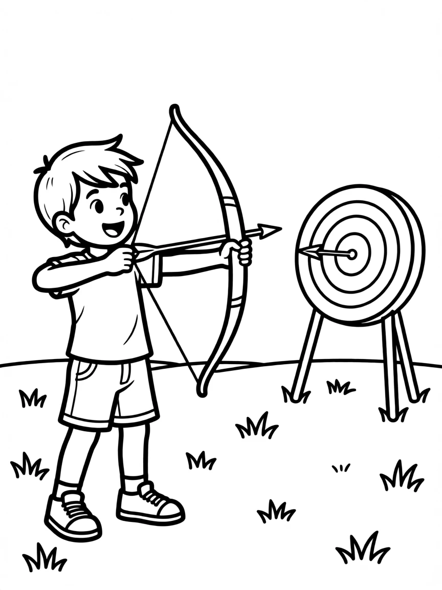 (sports) A child bow and arrow