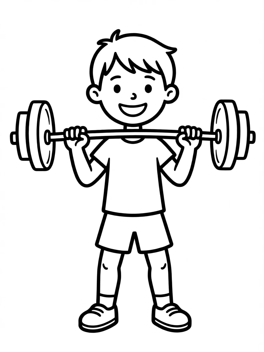 (sports) A child barbell