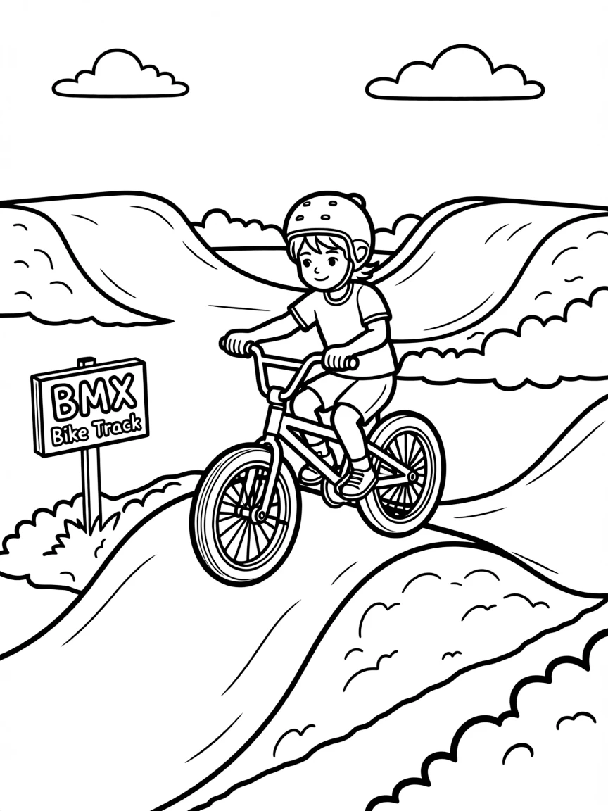(sports) A child BMX bike track