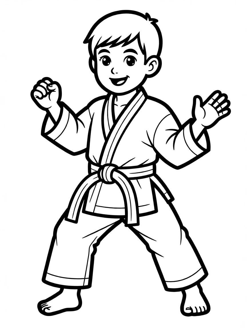(sports) A child karate belt