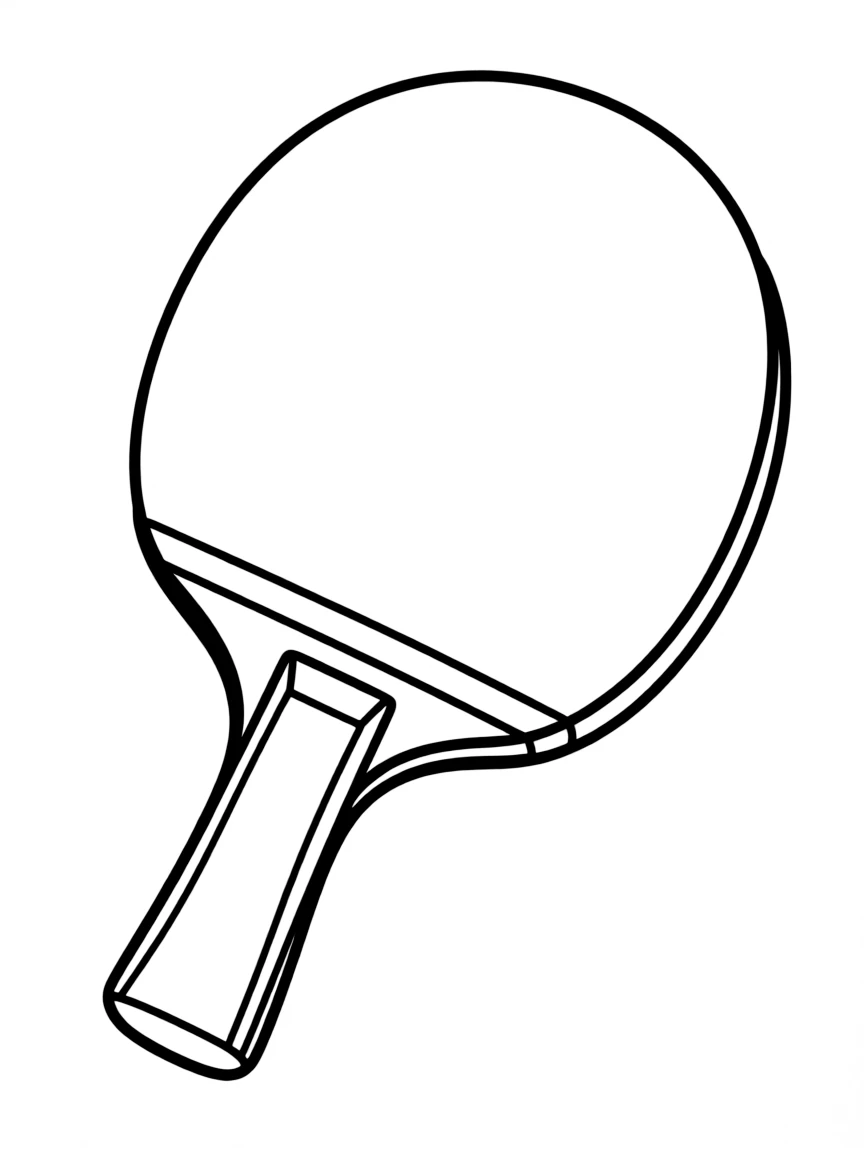 (sports) A child simple table tennis paddle