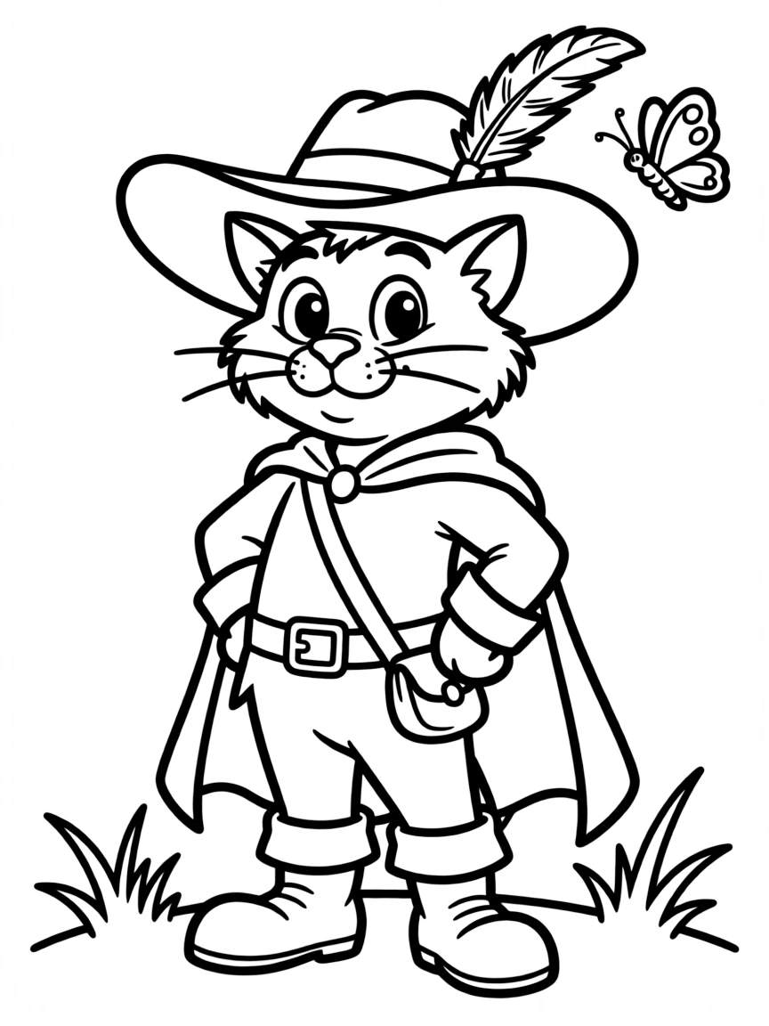 (movie characters) Puss in Boots with his big eyes.