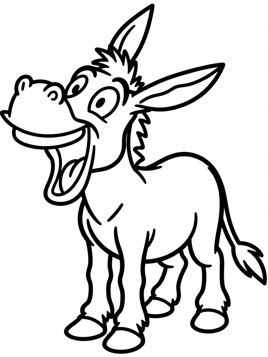 (movie characters) Donkey laughing.