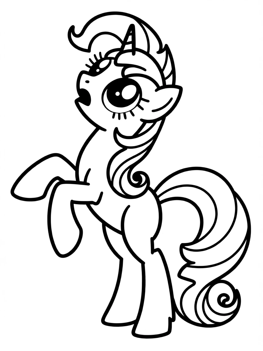 A simple outline of Rarity being dramatic.
