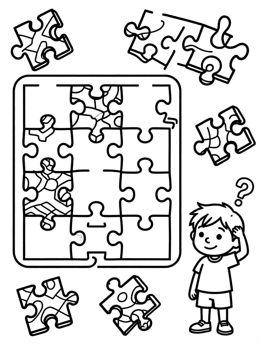 A confused puzzle with missing pieces.