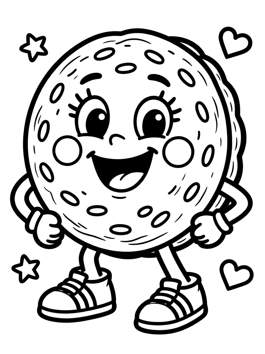 A proud cookie with sprinkles.