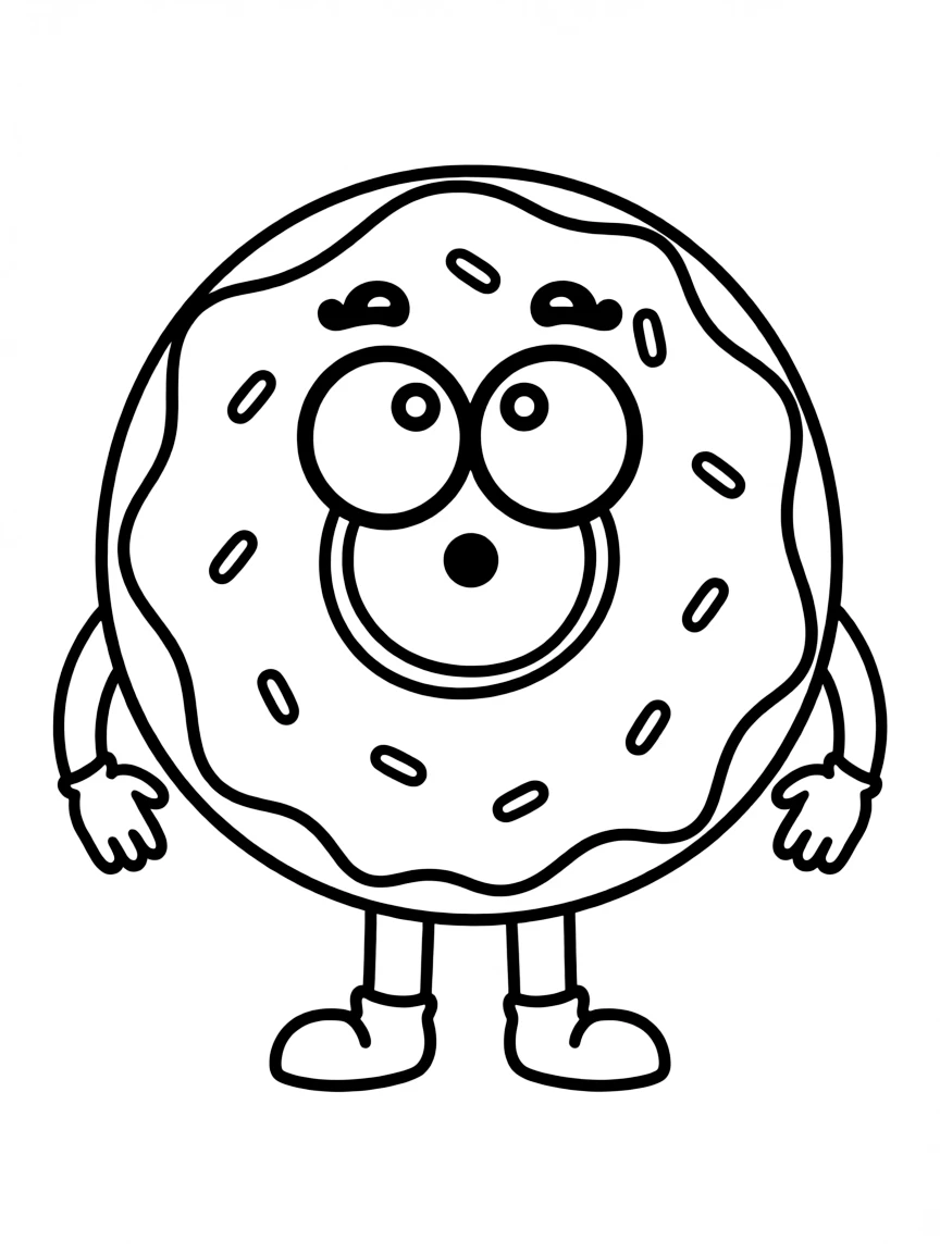 A confused donut with a missing hole.