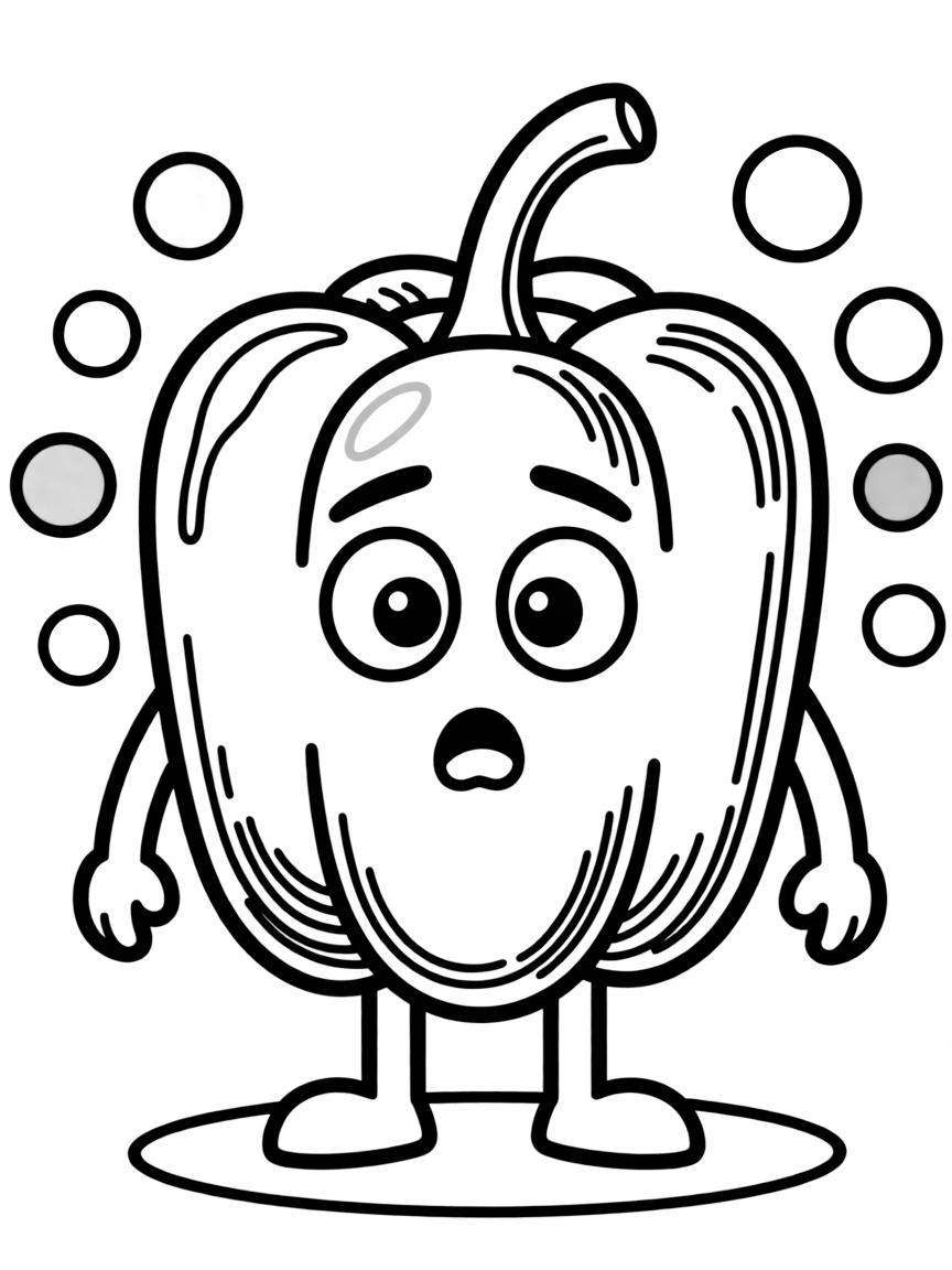 A confused bell pepper with mixed colors.