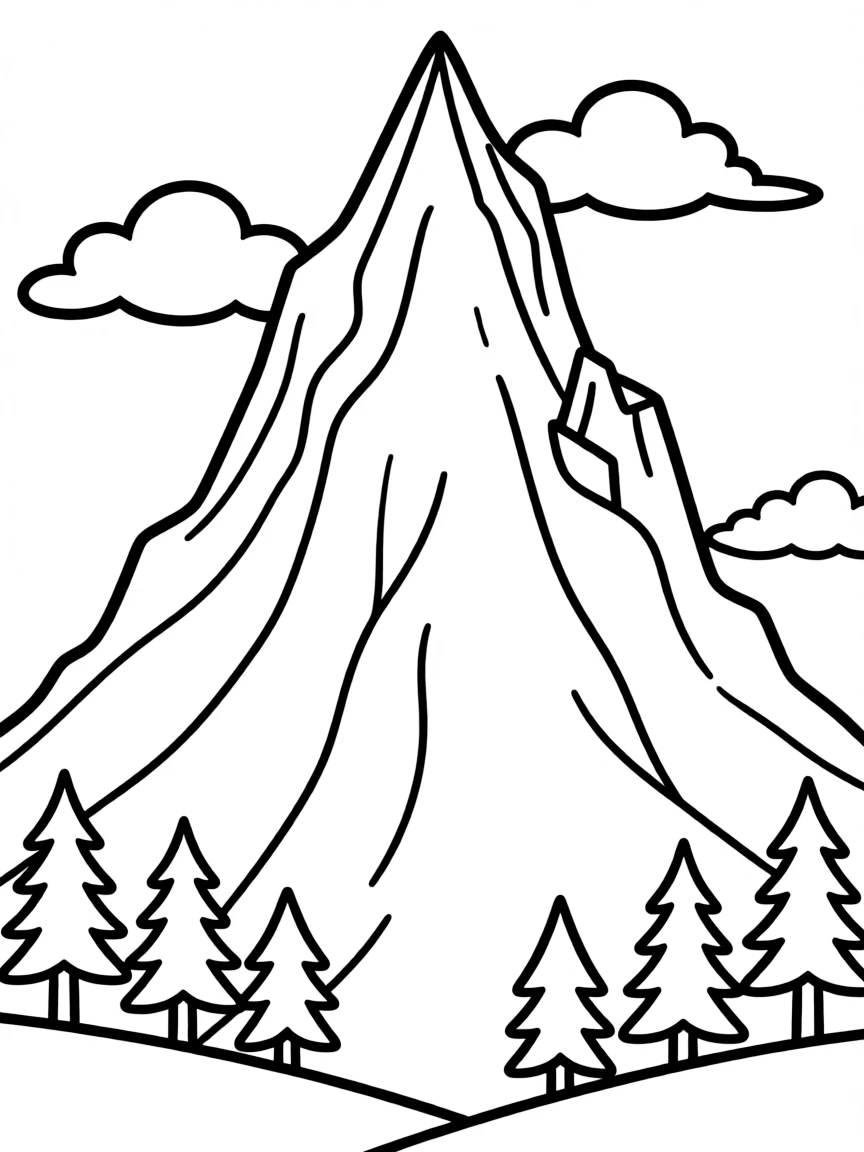 A proud mountain reaching high.