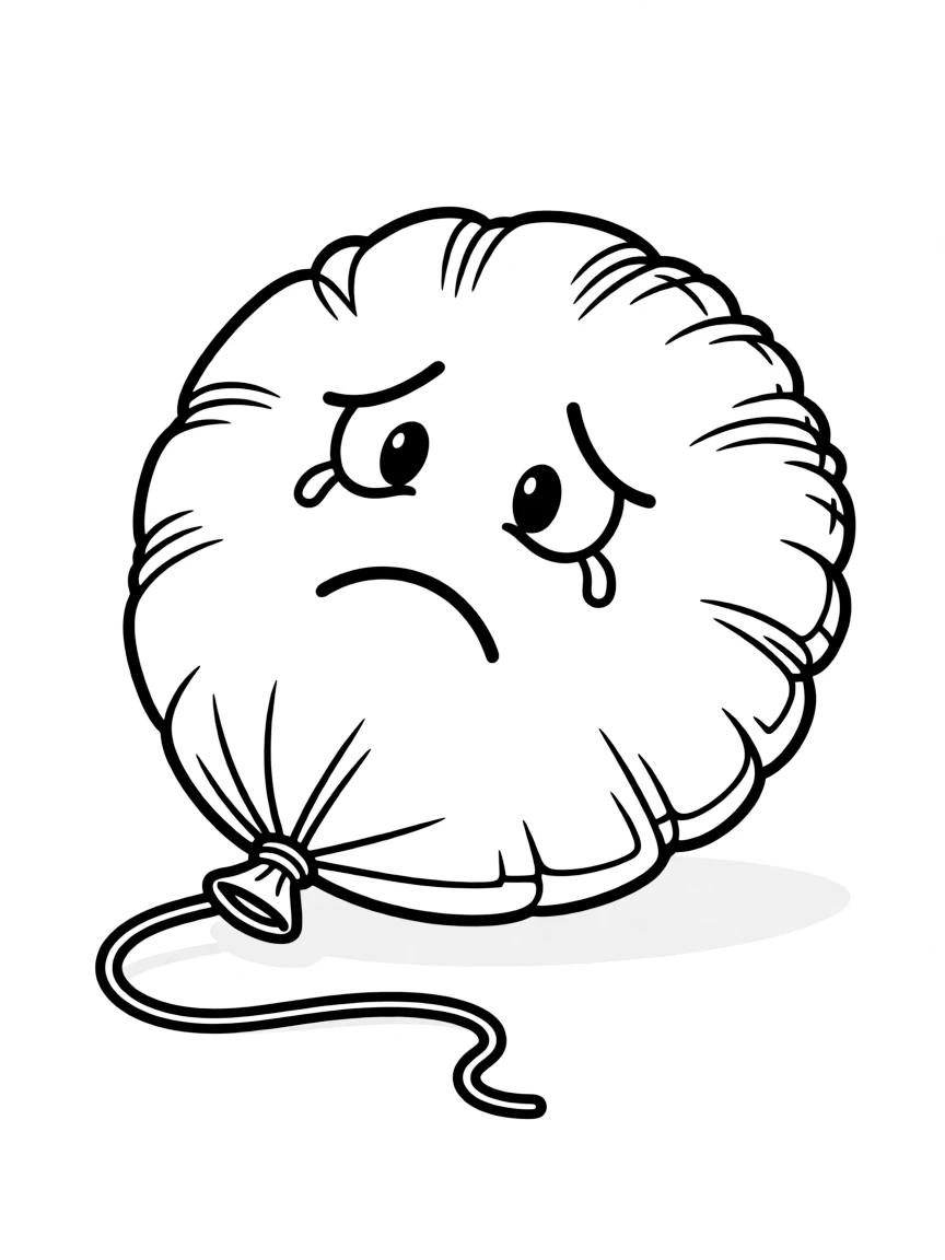 A sad deflated balloon.