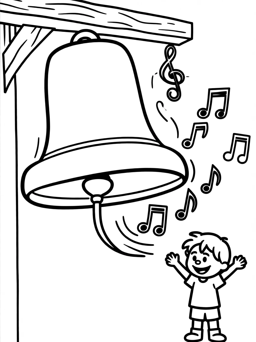A happy bell ringing.