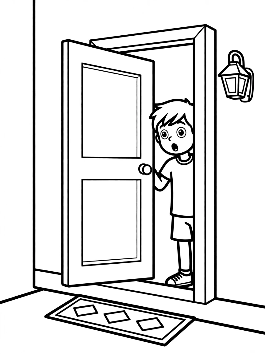 A surprised door opening.