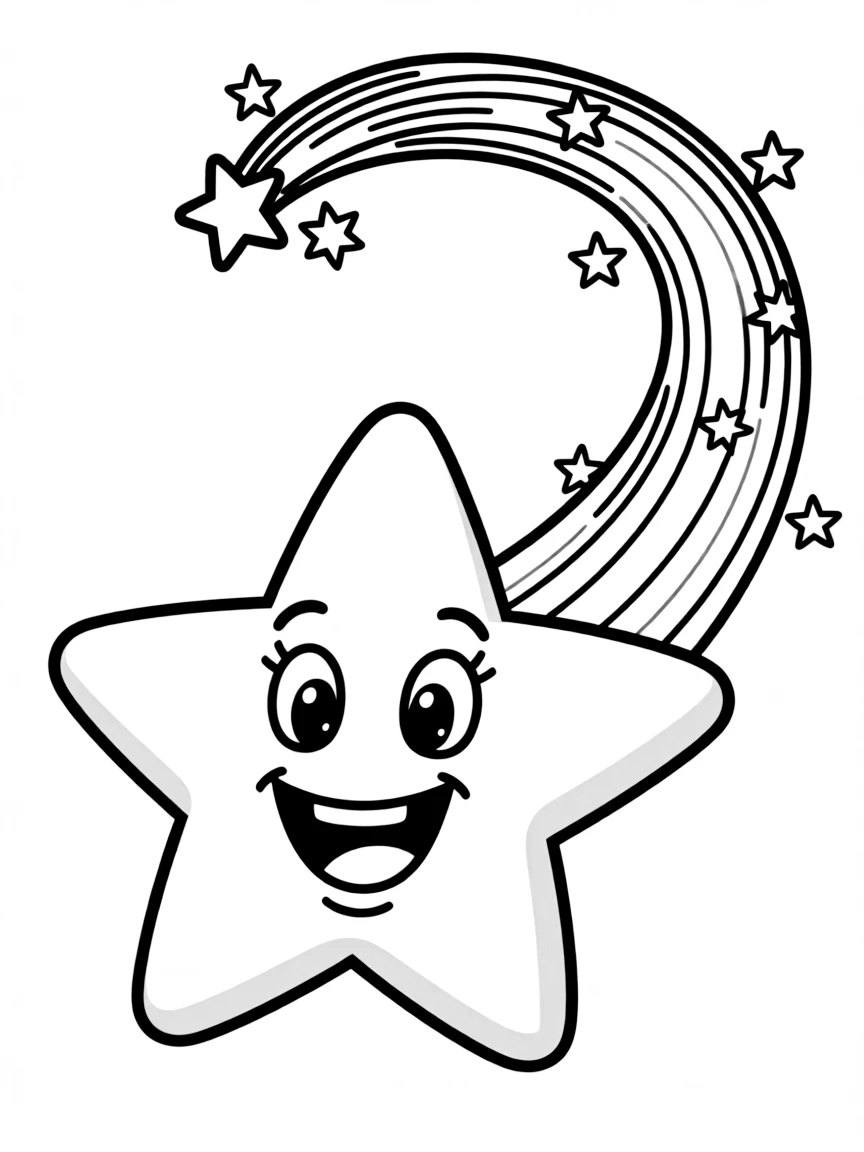 An excited shooting star.