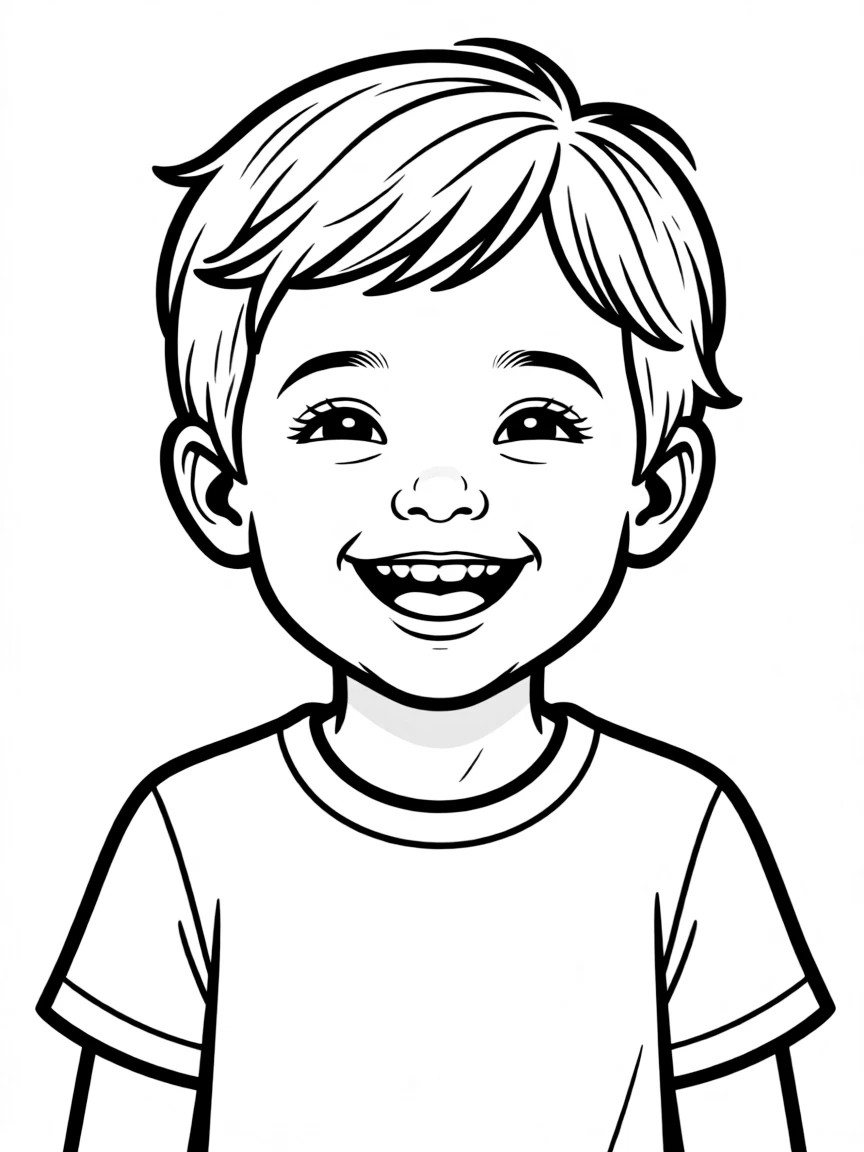 A happy smiling face.