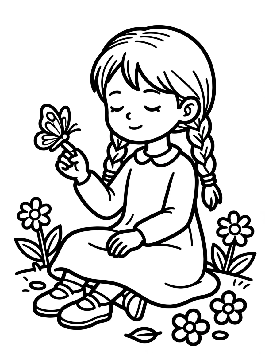 A calm face with closed eyes.