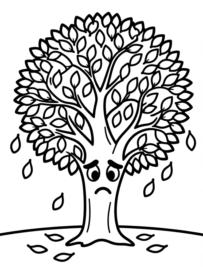 A sad bush losing its leaves.