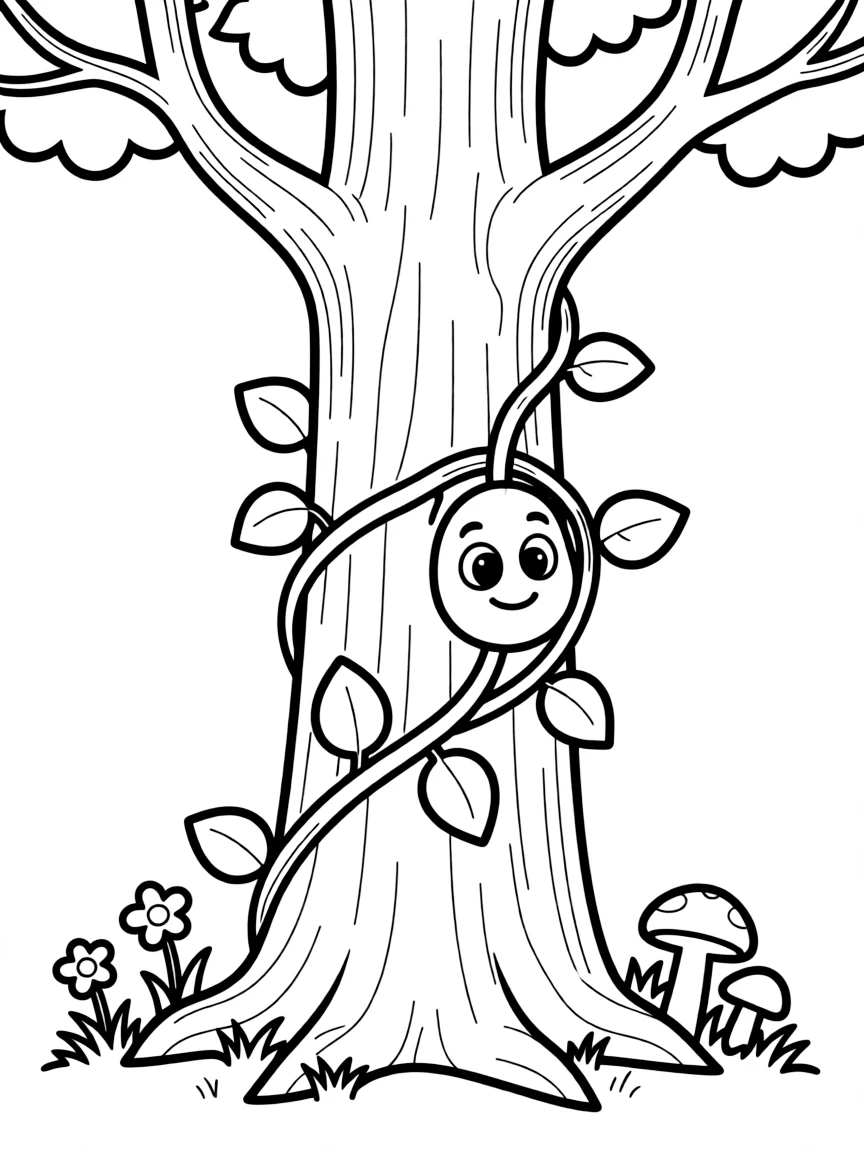 A brave vine climbing.