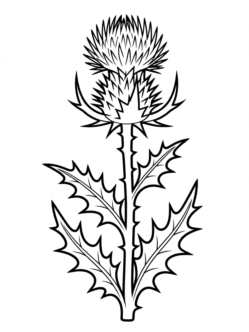 An angry thistle pricking.