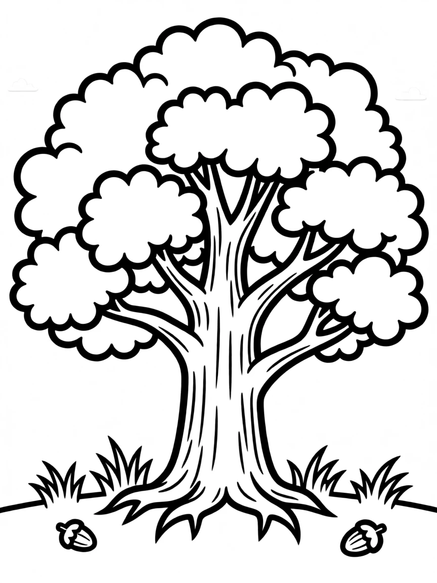 A proud oak tree standing strong.