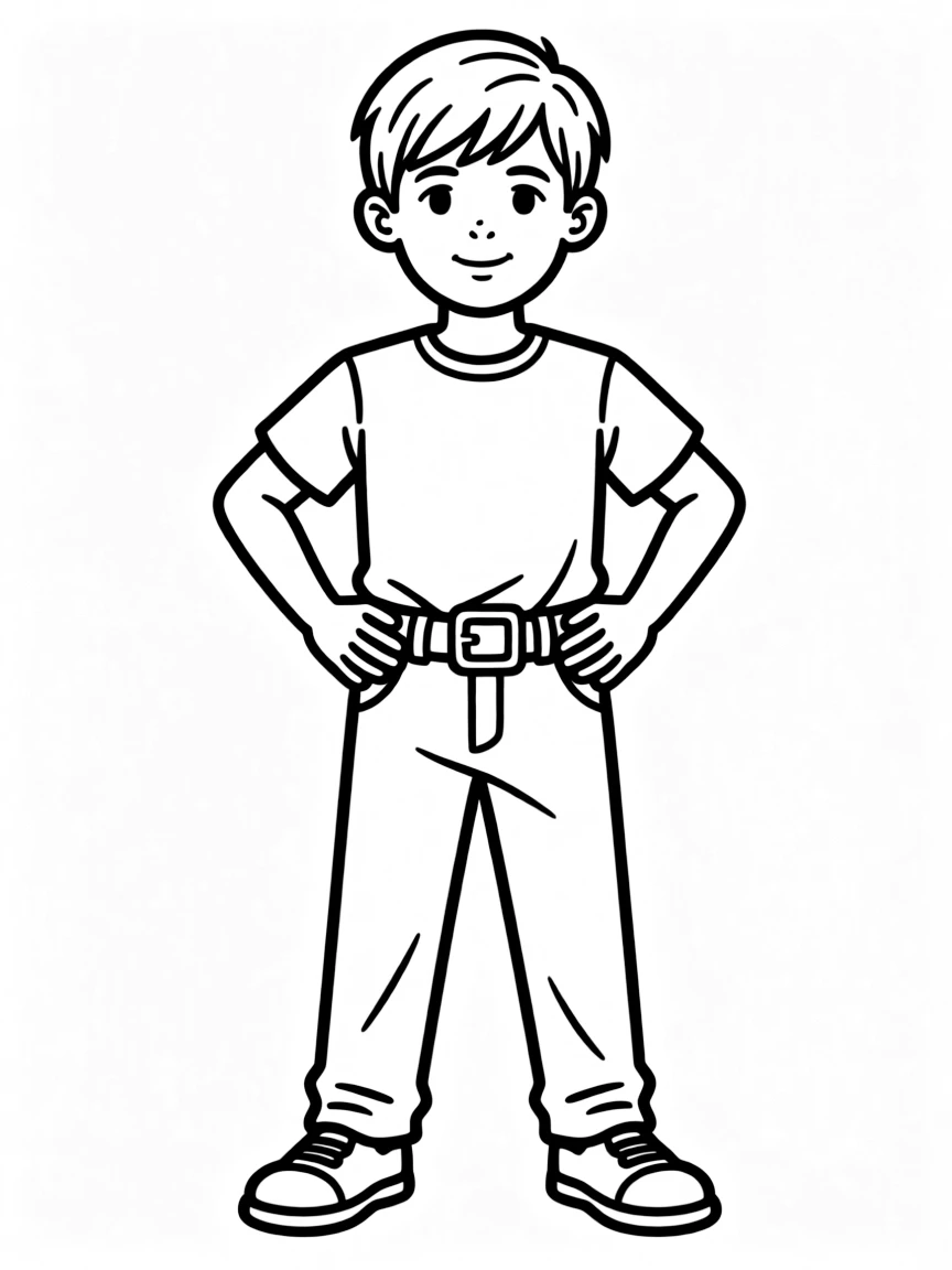 A brave belt holding up pants.