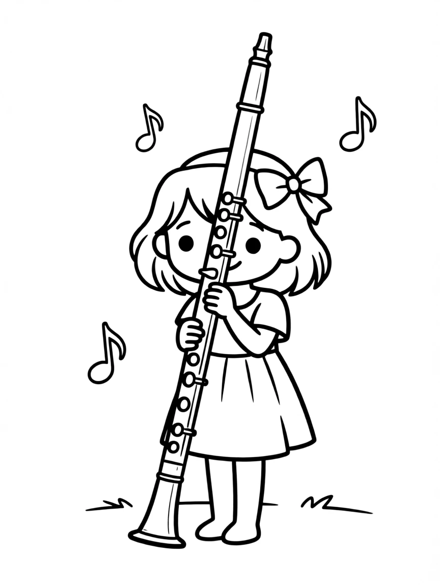 A shy flute hiding.