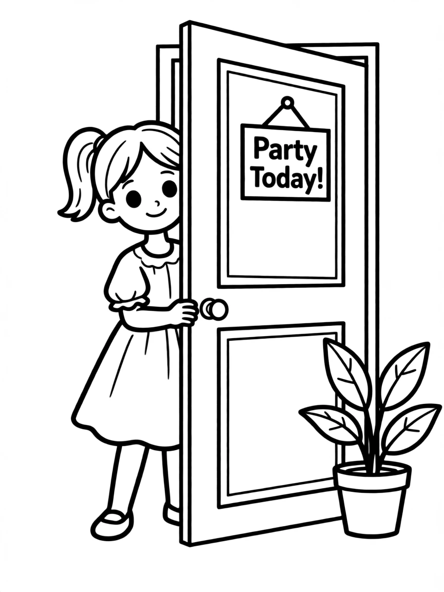 A shy invitation hiding.
