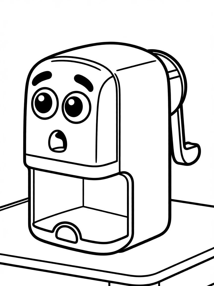 A confused sharpener with no pencil.