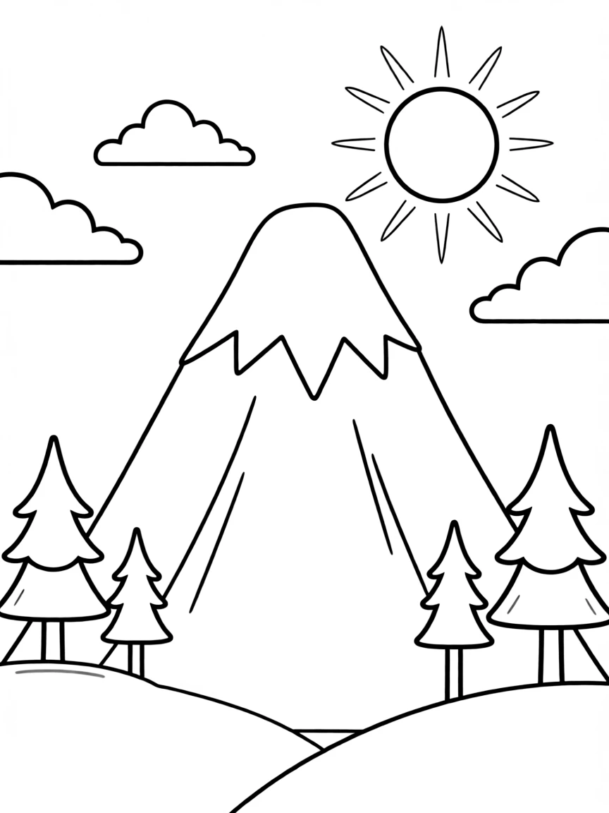A proud mountain standing tall.