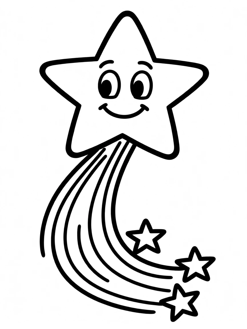 An excited shooting star.
